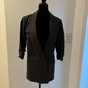 Elizabeth and James Dark Gray Suit Jacket